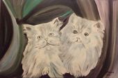 Obraz - Dwa kotki perskie